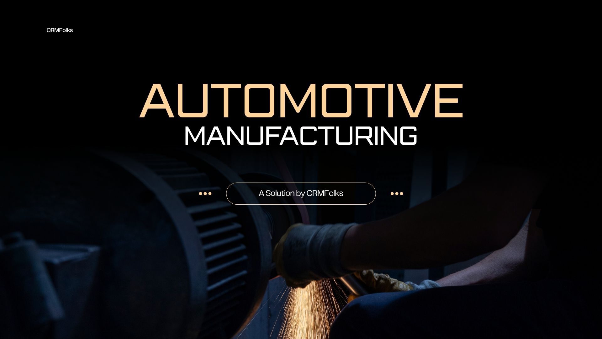 Black and Beige Modern Automotive Manufacturing Presentation